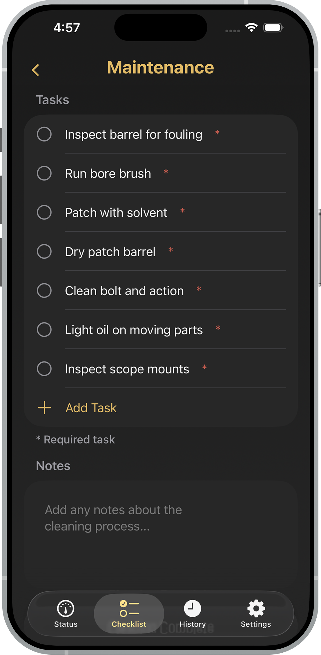 Barrel Life Monitoring